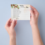 クリスマスシャワーカードをお願い チラシ (手)