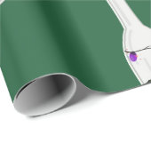 クリスマスシャンパングリーン ラッピングペーパー (ロールコーナー)