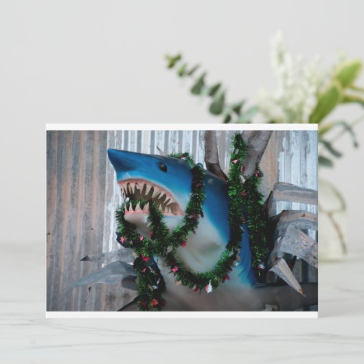 クリスマスシャークの招待 招待状 (スタンド正面)