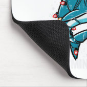 クリスマスシャークサンタジョーズクリスマスメンボーイズキッズアウト マウスパッド (コーナー)