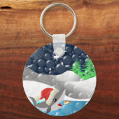 クリスマスシャーク キーホルダー (正面)