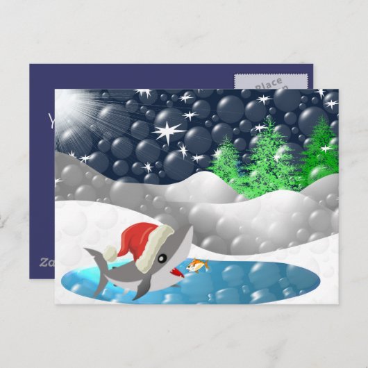 クリスマスシャーク シーズンポストカード (正面/裏面)