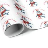 クリスマスシャーク – 開かない ラッピングペーパー (ロールコーナー)