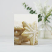 クリスマスシュガークッキーのグリーティングカードとシール シーズンポストカード (スタンド正面)