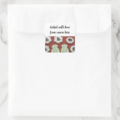 クリスマスシュガークッキーのパッケージシール スクエアシール (バッグ)