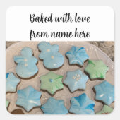 クリスマスシュガークッキーのパッケージシール スクエアシール (正面)