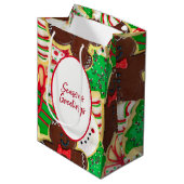 クリスマスシュガークッキーの季節のご挨拶 ミディアムペーパーバッグ (正面アングル)