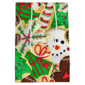 クリスマスシュガークッキーの季節のご挨拶 ミディアムペーパーバッグ (裏面)