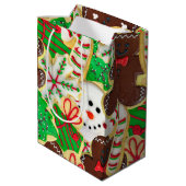 クリスマスシュガークッキーの季節のご挨拶 ミディアムペーパーバッグ (裏面アングル)