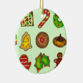 クリスマスシュガークッキーズホリデーベーキングサンドタルト セラミックオーナメント (右)
