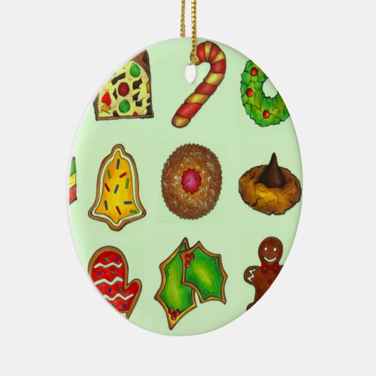 クリスマスシュガークッキーズホリデーベーキングサンドタルト セラミックオーナメント (右)