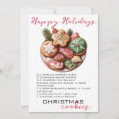 クリスマスシュガークッキーレシピ シーズンカード (正面)