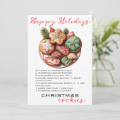 クリスマスシュガークッキーレシピ シーズンカード (スタンド正面)