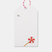 クリスマスシュガークッキー雪だるま ギフトタグ (裏面)