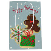 クリスマスシュガークッキー ミディアムペーパーバッグ (正面)