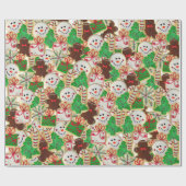 クリスマスシュガークッキー ラッピングペーパー (フラット)