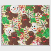 クリスマスシュガークッキー ラッピングペーパー (フラット)