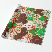 クリスマスシュガークッキー ラッピングペーパー (アンロールド)