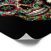 クリスマスシュガースカルサンタハットデイオブザデッドxm ポスター (角)