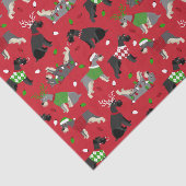クリスマスシュナウザーティッシュペーパー 薄葉紙