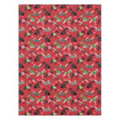 クリスマスシュナウザーテーブルクロス テーブルクロス (正面)