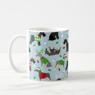 クリスマスシュナウザー コーヒーマグカップ