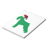 クリスマスシュナウザー ノートパッド (回転)