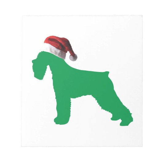 クリスマスシュナウザー ノートパッド (正面)