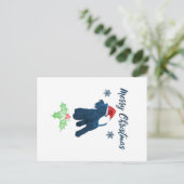 クリスマスシュナウザー ポストカード (スタンド正面)