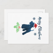 クリスマスシュナウザー ポストカード (正面/裏面)