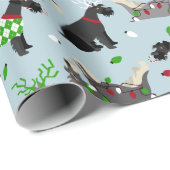 クリスマスシュナウザー ラッピングペーパー (ロールコーナー)