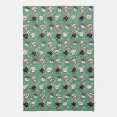 クリスマスシュナウツァードッグ キッチンタオル (縦)