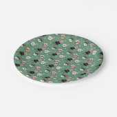 クリスマスシュナウツァードッグ ペーパープレート (アングル)