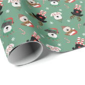 クリスマスシュナウツァードッグ ラッピングペーパー (ロールコーナー)