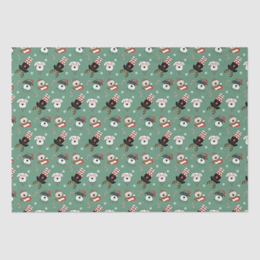 クリスマスシュナウツァードッグ 薄葉紙 (正面)