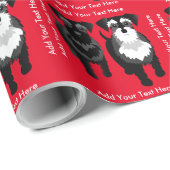 クリスマスシュナカスタムーザー文字ラッピング紙 ラッピングペーパー (ロールコーナー)