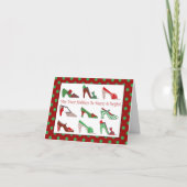 クリスマスシューズのグリーティングカード シーズンカード (正面)