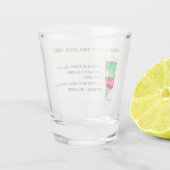 クリスマスショットドリンクレシピホリデーパーティー ショットグラス (裏面)