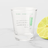 クリスマスショットドリンクレシピホリデーパーティー ショットグラス (裏面)