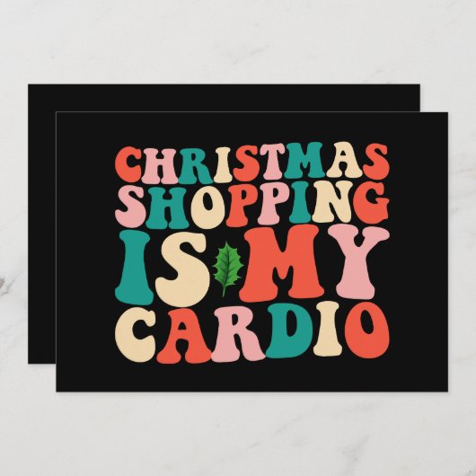 クリスマスショッピングイマイカーディオホリデイ 招待状 (正面/裏面)