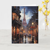 クリスマスショッピングインパリ カード (黄色い花)