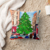 クリスマスショッピング クッション (ブランケット)