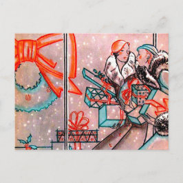 クリスマスショッピング シーズンポストカード