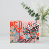 クリスマスショッピング シーズンポストカード (スタンド正面)