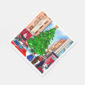 クリスマスショッピング スタンダードランチョンナプキン (角)