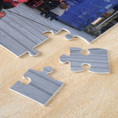 クリスマスショッピング、ニューボンド通り、ロンドン、英国 ジグソーパズル (側面)