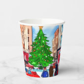 クリスマスショッピング 紙コップ (左)