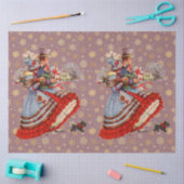 クリスマスショッピング 薄葉紙 (クラフト)