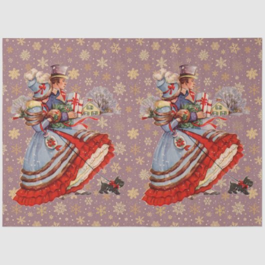 クリスマスショッピング 薄葉紙 (正面)