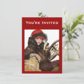 クリスマスショッピング、Red Hatのヴィンテージレディ 招待状 (スタンド正面)